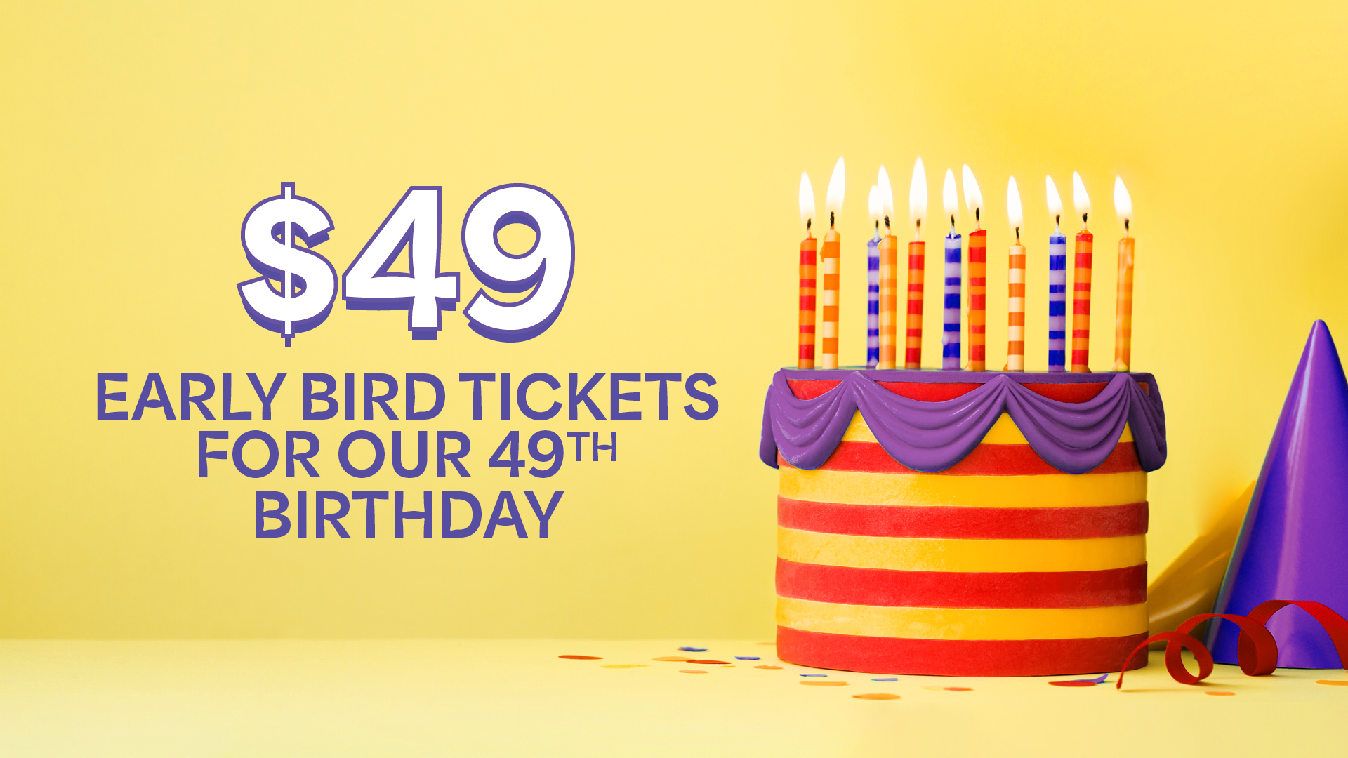 49 tickets for our 49th birthday Sydney Festival